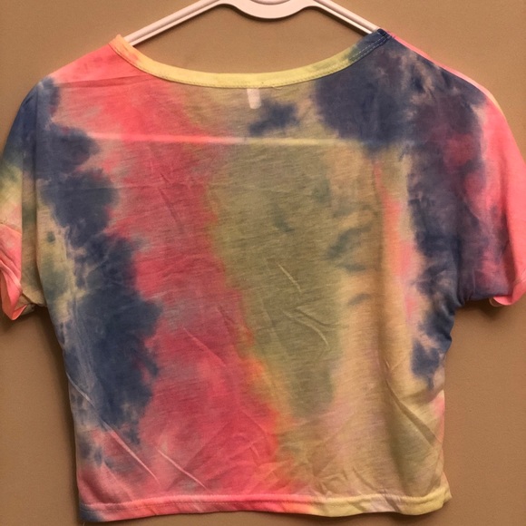 Tie dye print crop tee - Picture 2 of 2
